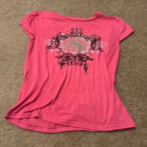 hot pink small y2k tee